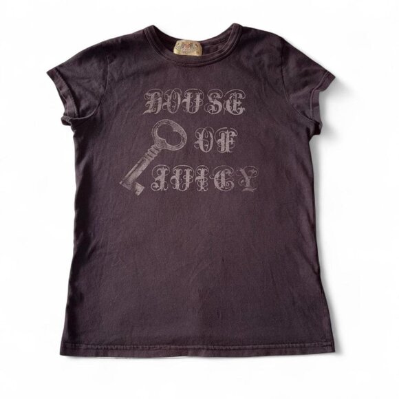 Juicy Couture Vintage "House of Juicy" Brown T-Shirt - Picture 1 of 3